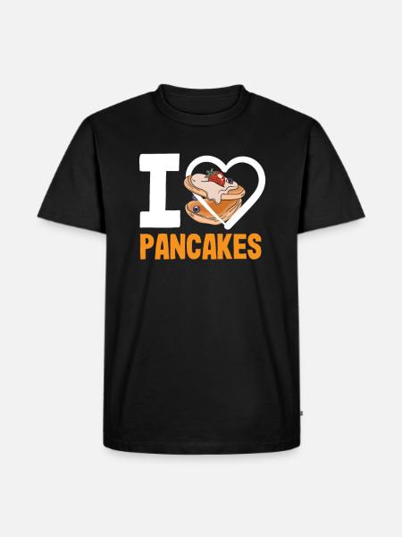 Funny Pancake Lover Gift - Men's Premium Organic T-Shirt - black