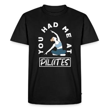 You've already had me in Pilates - Men's Premium Organic T-Shirt - black - Front - Nico (187cm)