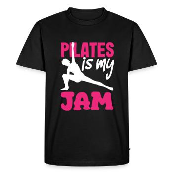 Le Pilates, c’est mon truc, le style de vie sportif - T-shirt Premium bio Homme - noir - Devant - Nico (187cm)