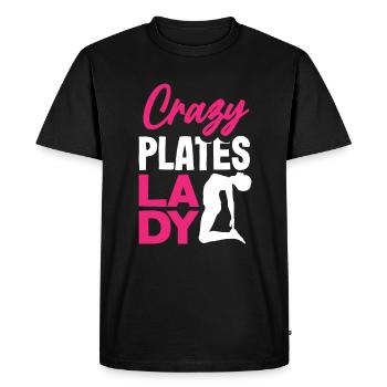 Crazy Pilates Lady Fitness Pilates Passion - Men's Premium Organic T-Shirt - black - Front - Nico (187cm)