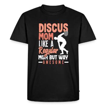 Lancer du disque Athlète Cadeau d’athlète - T-shirt Premium bio Homme - noir - Devant - Nico (187cm)