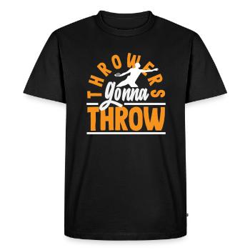 Lancer du disque Athlète Cadeau d’athlète - T-shirt Premium bio Homme - noir - Devant - Nico (187cm)