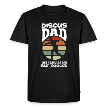 Lancer du disque Athlète Cadeau d’athlète - T-shirt Premium bio Homme - noir - Devant - Nico (187cm)
