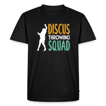 Lancer du disque Athlète Cadeau d’athlète - T-shirt Premium bio Homme - noir - Devant - Nico (187cm)
