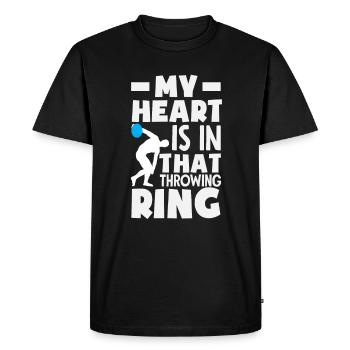 Lancer du disque Athlète Cadeau d’athlète - T-shirt Premium bio Homme - noir - Devant - Nico (187cm)