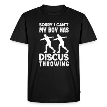 Lancer du disque Athlète Cadeau d’athlète - T-shirt Premium bio Homme - noir - Devant - Nico (187cm)