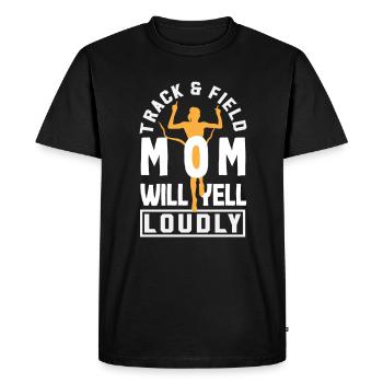 Athletics Athletes - Men's Premium Organic T-Shirt - black - Front - Nico (187cm)