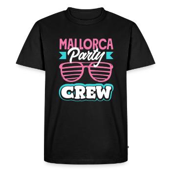 Mallorca Party Crew Mallorca Holidays - Men's Premium Organic T-Shirt - black - Front - Nico (187cm)