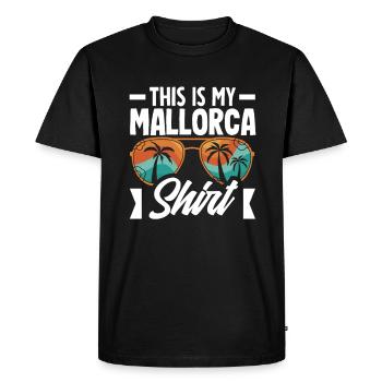 Mallorca Party Crew Mallorca Holidays - Men's Premium Organic T-Shirt - black - Front - Nico (187cm)