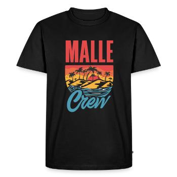 Mallorca Party Crew Mallorca Holidays - Men's Premium Organic T-Shirt - black - Front - Nico (187cm)