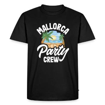 Mallorca Party Crew Mallorca Holidays - Men's Premium Organic T-Shirt - black - Front - Nico (187cm)
