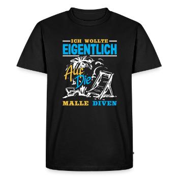 Mallorca Party Crew Mallorca Holidays - Men's Premium Organic T-Shirt - black - Front - Nico (187cm)