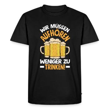 Mallorca Party Crew Mallorca Holidays - Men's Premium Organic T-Shirt - black - Front - Nico (187cm)