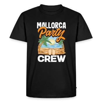 Mallorca Party Crew Mallorca Holidays - Men's Premium Organic T-Shirt - black - Front - Nico (187cm)