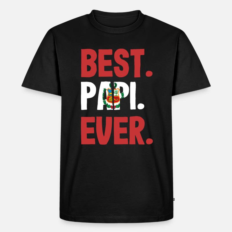 Peru Peruaner Geschenk - Männer Premium Bio T-Shirt - Schwarz