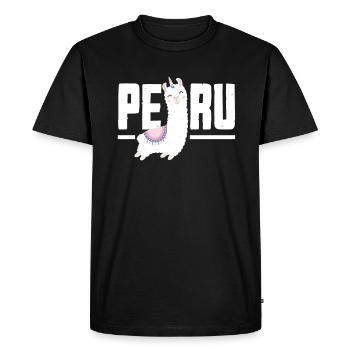 Pérou Cadeau péruvien - T-shirt Premium bio Homme - noir - Devant - Nico (187cm)