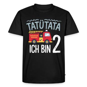 2e anniversaire des pompiers de Tatütata - T-shirt Premium bio Homme - noir - Devant - Nico (187cm)