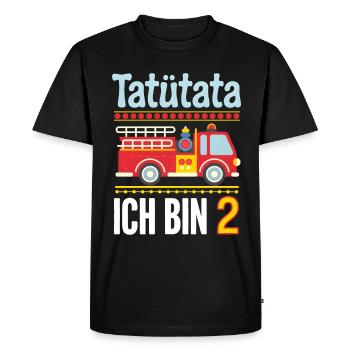 2e anniversaire des pompiers de Tatütata - T-shirt Premium bio Homme - noir - Devant - Nico (187cm)