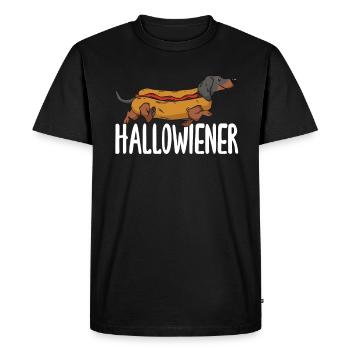 Halloween Hot Dogs Fun With Hallowiener - Men's Premium Organic T-Shirt - black - Front - Nico (187cm)