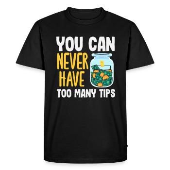 Funny Bartender Saying Bartender Gift - Men's Premium Organic T-Shirt - black - Front - Nico (187cm)