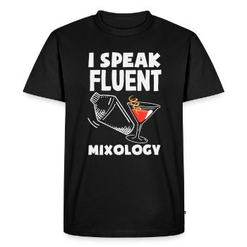 Funny Bartender Saying Bartender Gift - Men's Premium Organic T-Shirt - black - Front - Nico (187cm)