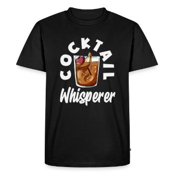 Funny Bartender Saying Bartender Gift - Men's Premium Organic T-Shirt - black - Front - Nico (187cm)