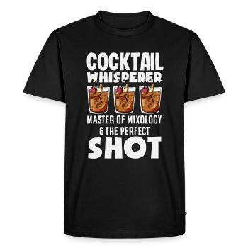 Funny Bartender Saying Bartender Gift - Men's Premium Organic T-Shirt - black - Front - Nico (187cm)