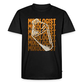 Funny Bartender Saying Bartender Gift - Men's Premium Organic T-Shirt - black - Front - Nico (187cm)