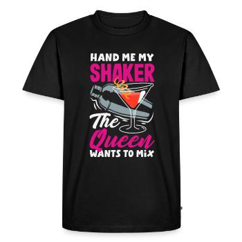 Funny Bartender Saying Bartender Gift - Men's Premium Organic T-Shirt - black - Front - Nico (187cm)