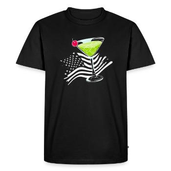 Funny Bartender Saying Bartender Gift - Men's Premium Organic T-Shirt - black - Front - Nico (187cm)