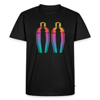 Funny Bartender Saying Bartender Gift - Men's Premium Organic T-Shirt - black - Front - Nico (187cm)