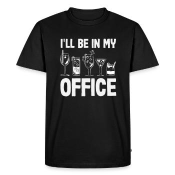 Funny Bartender Saying Bartender Gift - Men's Premium Organic T-Shirt - black - Front - Nico (187cm)