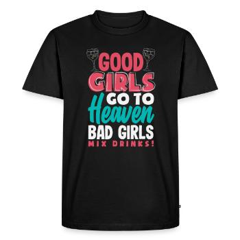Funny Bartender Saying Bartender Gift - Men's Premium Organic T-Shirt - black - Front - Nico (187cm)