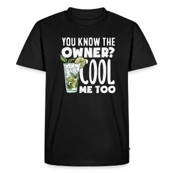 Funny Bartender Saying Bartender Gift - Men's Premium Organic T-Shirt - black - Front - Nico (187cm)