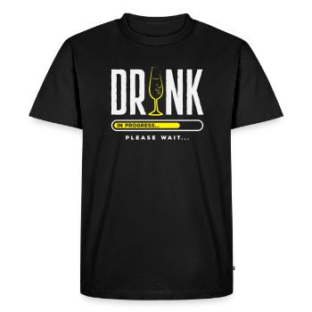 Funny Bartender Saying Bartender Gift - Men's Premium Organic T-Shirt - black - Front - Nico (187cm)