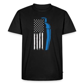 Funny Bartender Saying Bartender Gift - Men's Premium Organic T-Shirt - black - Front - Nico (187cm)