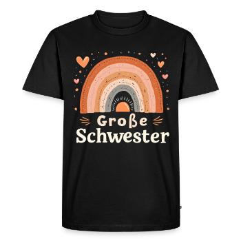 Big Sister Rainbow Boho - Men's Premium Organic T-Shirt - black - Front - Nico (187cm)