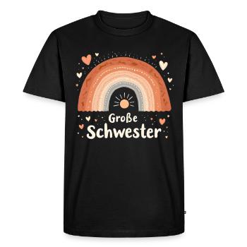 Big Sister Rainbow Boho - Men's Premium Organic T-Shirt - black - Front - Nico (187cm)
