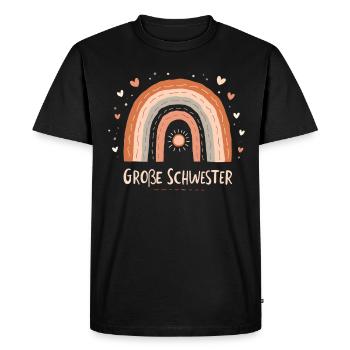 Big Sister Rainbow Boho - Men's Premium Organic T-Shirt - black - Front - Nico (187cm)