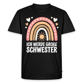 I'm going to be big sister rainbow boho - Men's Premium Organic T-Shirt - black - Front - Nico (187cm)