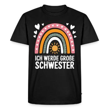 I'm going to be big sister rainbow boho - Men's Premium Organic T-Shirt - black - Front - Nico (187cm)