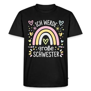 I'm going to be big sister rainbow boho - Men's Premium Organic T-Shirt - black - Front - Nico (187cm)