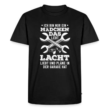 Mechanic Girl Garage Mechanic - Men's Premium Organic T-Shirt - black - Front - Nico (187cm)