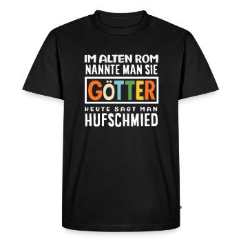 Dans la Rome antique, on les appelait maréchaux-ferrants - T-shirt Premium bio Homme - noir - Devant - Nico (187cm)