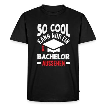 Only a bachelor's degree can look so cool - Men's Premium Organic T-Shirt - black - Front - Nico (187cm)