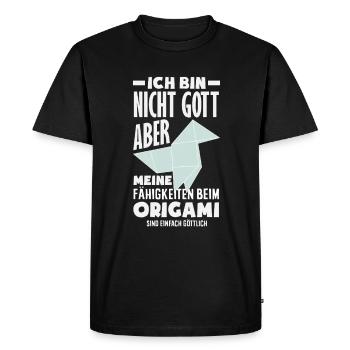 Origami Abilities Simply Divine - Men's Premium Organic T-Shirt - black - Front - Nico (187cm)