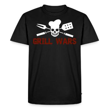 Grill wars - T-shirt Premium bio Homme - noir - Devant - Nico (187cm)