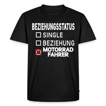 motorcyclist - Men's Premium Organic T-Shirt - black - Front - Nico (187cm)
