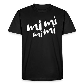 Mimimi - Men's Premium Organic T-Shirt - black - Front - Nico (187cm)
