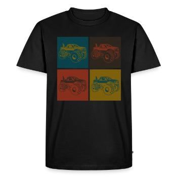 Monster Truck - T-shirt Premium bio Homme - noir - Devant - Nico (187cm)